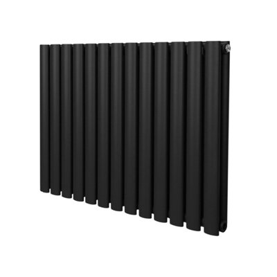 Oval Radiator - 600 x 780mm - Black