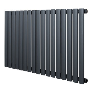 Oval Single Column Radiator 600 x 1020mm Modern Designer Single Panel