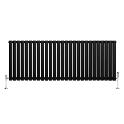 Oval Single Column Radiator 600mm x 1620mm & TRV Chrome Valves Modern ...