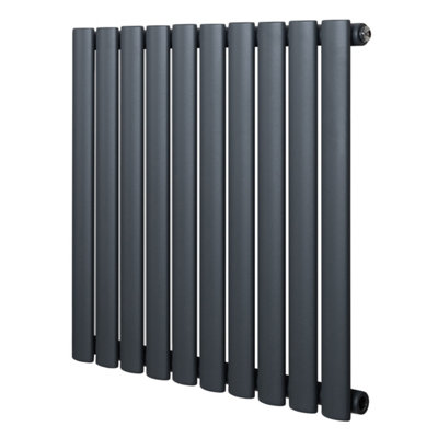 Oval Single Column Radiator 600mm x 600mm Modern Designer Single Panel