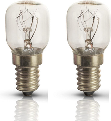 Oven Lamp 15W (Pack of 2), SES Dimmable Bulb Warm White, 2700K - Oven Light Bulb 300 Degree Heat Resistant, 240V