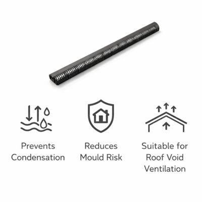 Over Fascia Vent 1 Metre x 25mm² Airflow for Roof Eaves Ventilation