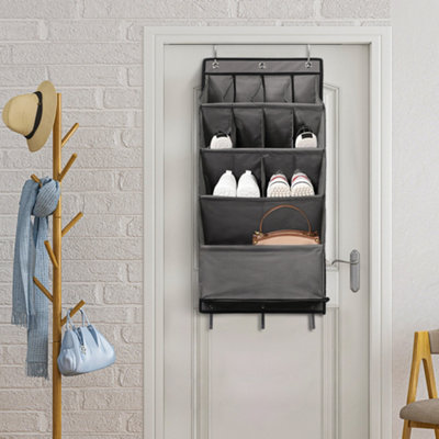 Over the Door Shoe Organizers with 11 Pocket Hanging Shoe Rack for Closet arrow Door DIY at B Q