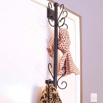 Overdoor Wall, Coat or Hat Rack - Space Saving Hanging Storage