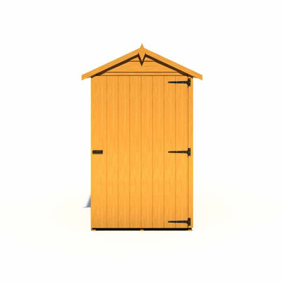 Overlap 3 x 5 Feet Single Door Value Dip Treated Shed - OSB - L164.5 x W114.6 x H183.4 cm - 3