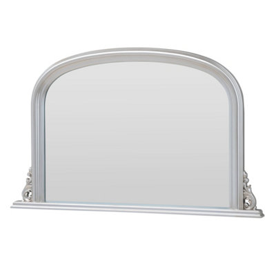 Overmantle Silver Classic Mirror 122(w) x 77cm(h)