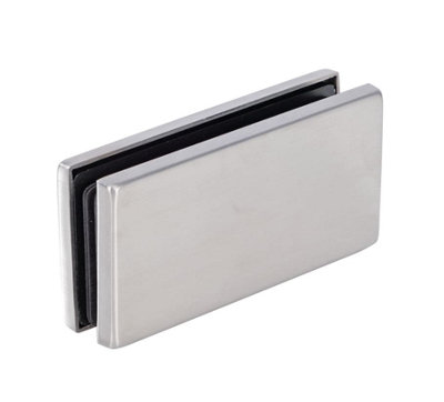 Overpanel connector PT 72 with stop, brushed stainless steel