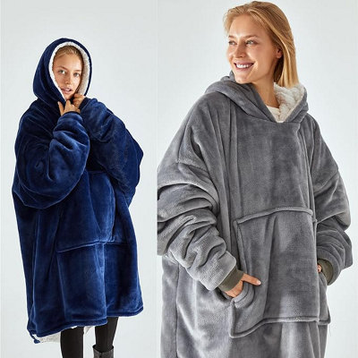 Oversized fleece hoodie clearance blanket