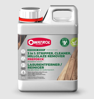 Owatrol Prepdeck 3in1 Stripper, Cleaner & Remover 1L