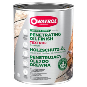 Owatrol Textrol Wood Oil With UV Protection Clear 2.5L