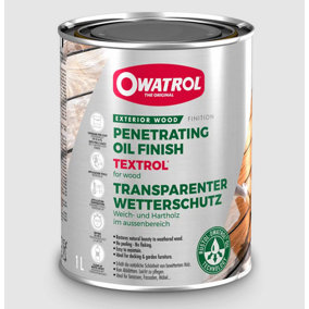 Owatrol Textrol Wood Oil With UV Protection Light Oak 1L