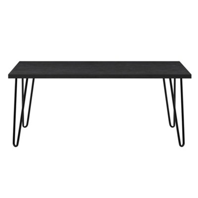 Owen Retro Coffee Table in Black Oak Look