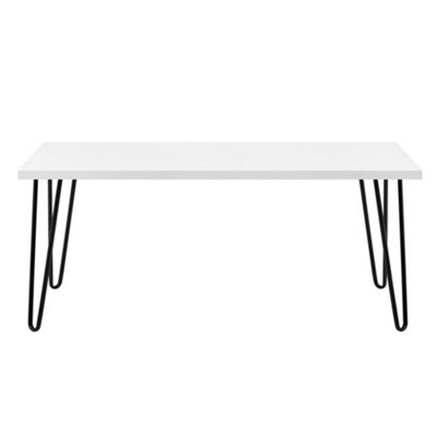 Owen Retro Coffee Table in White