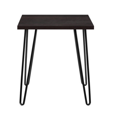 Owen Retro End Table in Espresso Colour