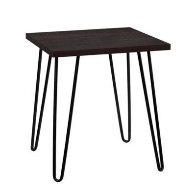 Owen Retro End Table in Espresso Colour