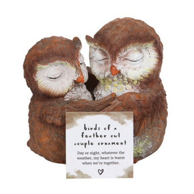 Owl Couple Ornament With Mini Sentiment Card