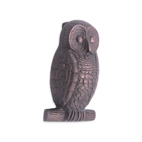 Owl Door Knocker Aged Bronze Finish