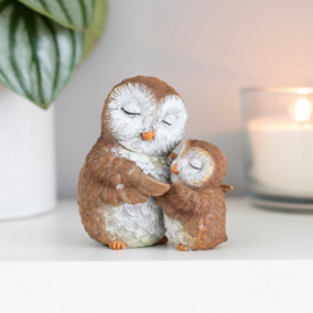 Owl Mother And Baby Ornament With Mini Sentiment Card
