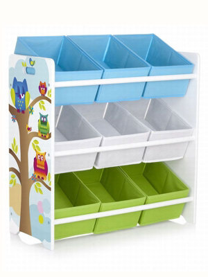 Owls 9 Bin Freestanding Storage Unit