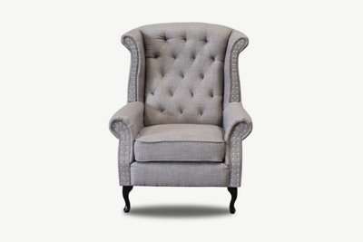 Owlwise Wingback Armchair Fabric Sofa