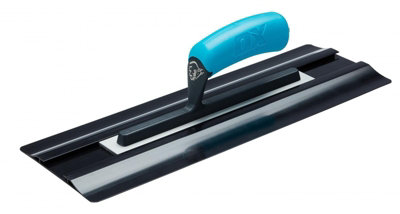 OX Pro Semi Flex Plastic Finishing Trowel with Soft Grip & Replaceable Blade System - 405 x 138 mm / 16in