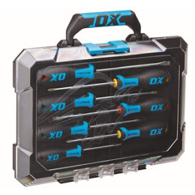 Ox Pro Tough Screwdriver Set with Hard Case (7 Pieces) OX-P360207