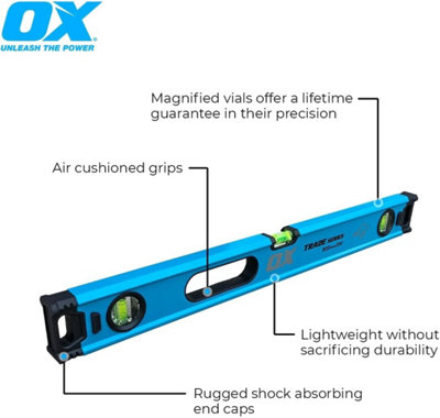 OX Pro Trade Box Beam 4 Piece Level Pack 6ft 4ft 2ft + 6ft Ox Spirit ...