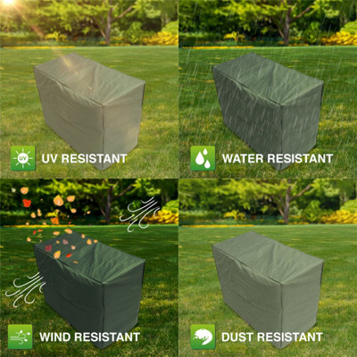 Oxbridge Green Seater 4ft Waterproof Outdoor Garden Bench