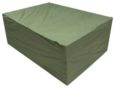 Oxbridge Large Oval Patio Set Cover GREEN DIY at B Q