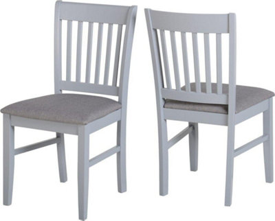 Oxford 2 Grey Fabric Chairs priced per pair