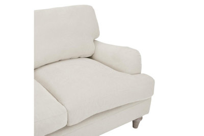 Oxford 3 Seater Sofa, Ivory Linen