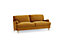 Oxford 3 Seater Sofa, Mustard Velvet