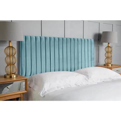 Oxford 54 inch Floorstanding Headboard Plush Velvet - Duck Egg