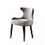 Oxford LUX Velvet Dining Chair Set of 2, Light Grey