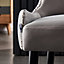 Oxford LUX Velvet Dining Chair Single, Light Grey