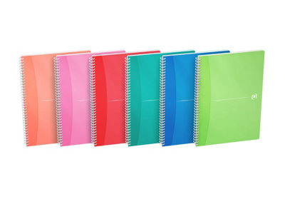 Oxford ST-7475496 My Colours Twin Wire A4 Polypropylene Notebook, 180 ...