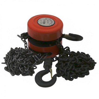 Oypla 1 Ton Chain Lifting Block & Tackle Hoist Heavy Duty Load