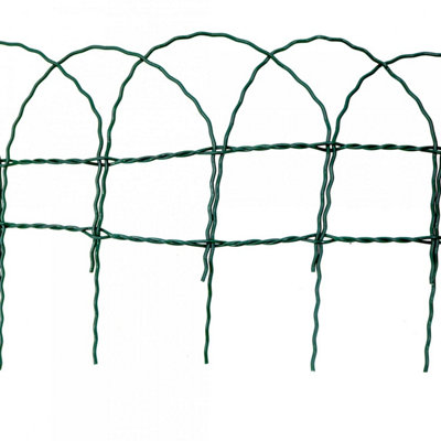 Oypla 10m x 250mm Garden Lawn Border Edging Fencing PVC Coated Wire
