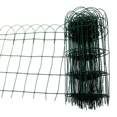 Oypla 10m x 650mm Garden Lawn Border Edging Fencing PVC Coated Wire