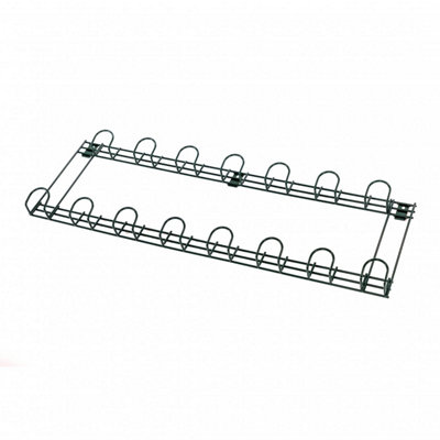 Oypla 15 Hook Wall Mounted Garden Tool Storage Rack Hanger Shed & Garage