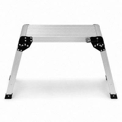 Oypla 150kg Folding Aluminium Work Platform Step Up Bench Ladder EN131