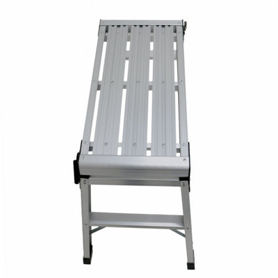 Oypla 150kg Folding Aluminium Work Platform Step Up Bench Ladder EN131