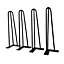 Oypla 16 Inch / 40cm Hairpin Legs Set of 4 Heavy Duty Metal Coffee Dining Table Legs DIY Furniture