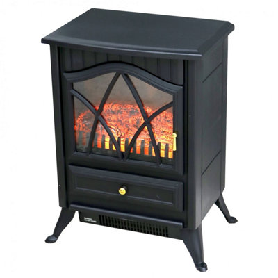 Oypla 1850W Log Burner Flame Effect Electric Fireplace Stove Heater | DIY  at Bu0026Q