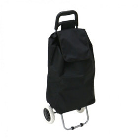 Oypla 2 Wheel Folding Shopping Trolley Bag Cart Market Laundry