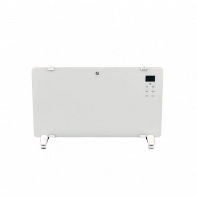 Oypla 2000W White Glass Free Standing/Wall Mounted Electric Panel Convector Heater