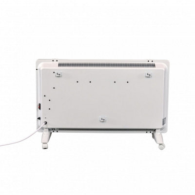 Oypla 2000W White Glass Free Standing/Wall Mounted Electric Panel Convector Heater