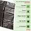 Oypla 2m x 5m Heavy Duty Weed Control Ground Cover Membrane Sheet