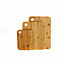 Oypla 3 Piece Bamboo Wooden Chopping Cutting Board Kitchen Set