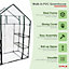 Oypla 3-Tier 4 Shelf Mini Walk-in Growhouse Garden Greenhouse